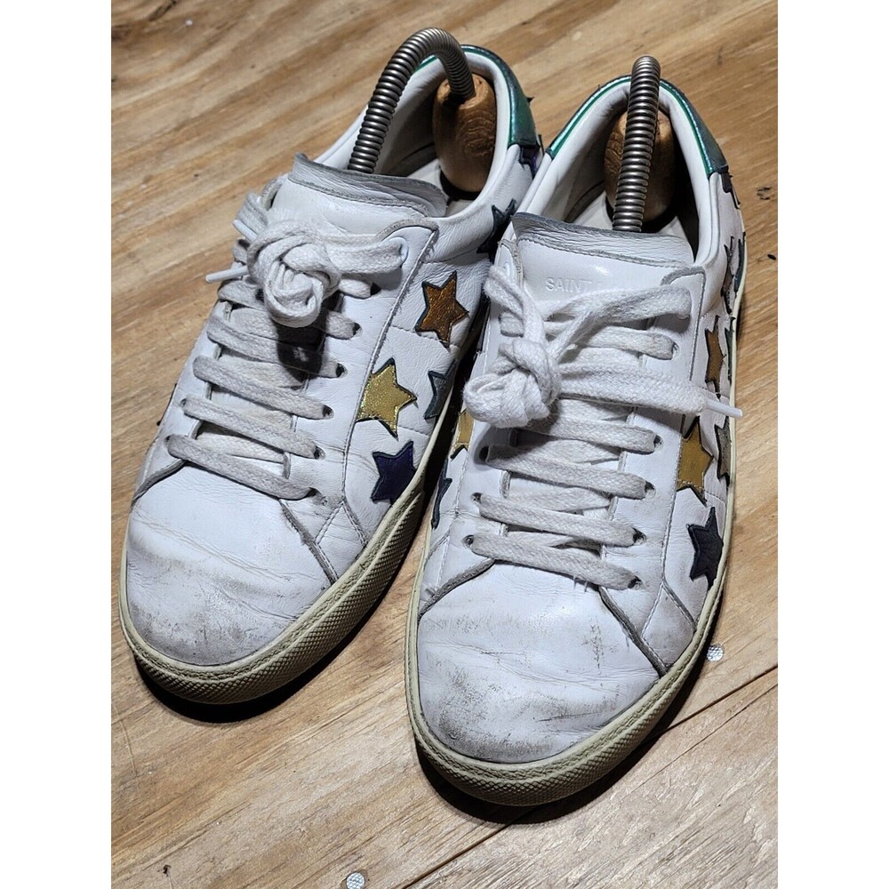 Saint Laurent Court Classic SL-06 Metallic California Low Multi Stars Women 37 - Picture 3 of 14